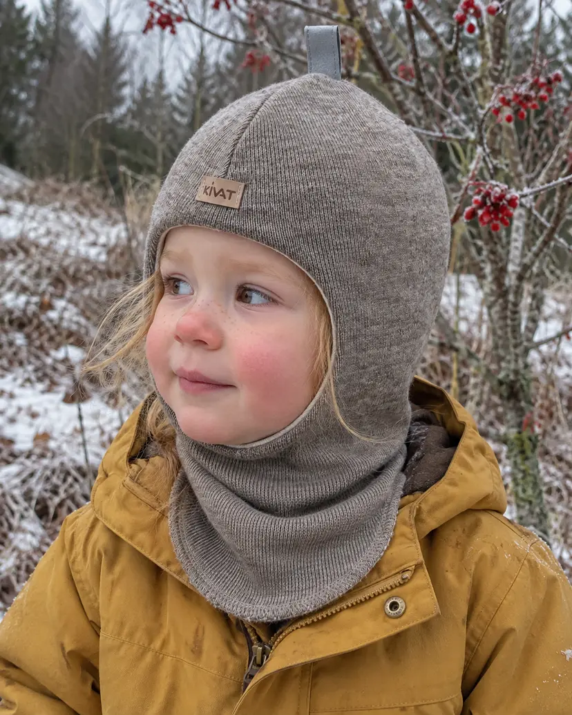 Kivat Balaclava i ull Beige