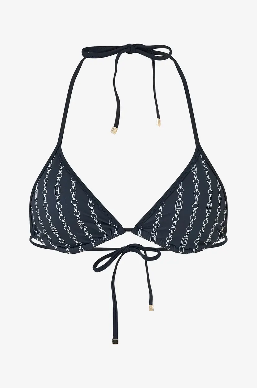 Tommy Hilfiger Bikini-BH Triangle RP Print - Blå