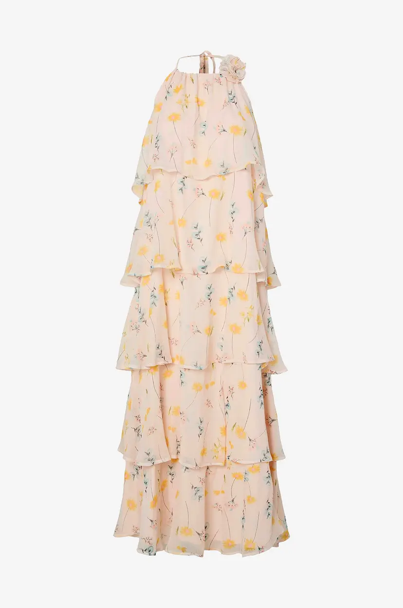 Pieces Maxikjole pcClara SL Long Layred Dress - Rosa