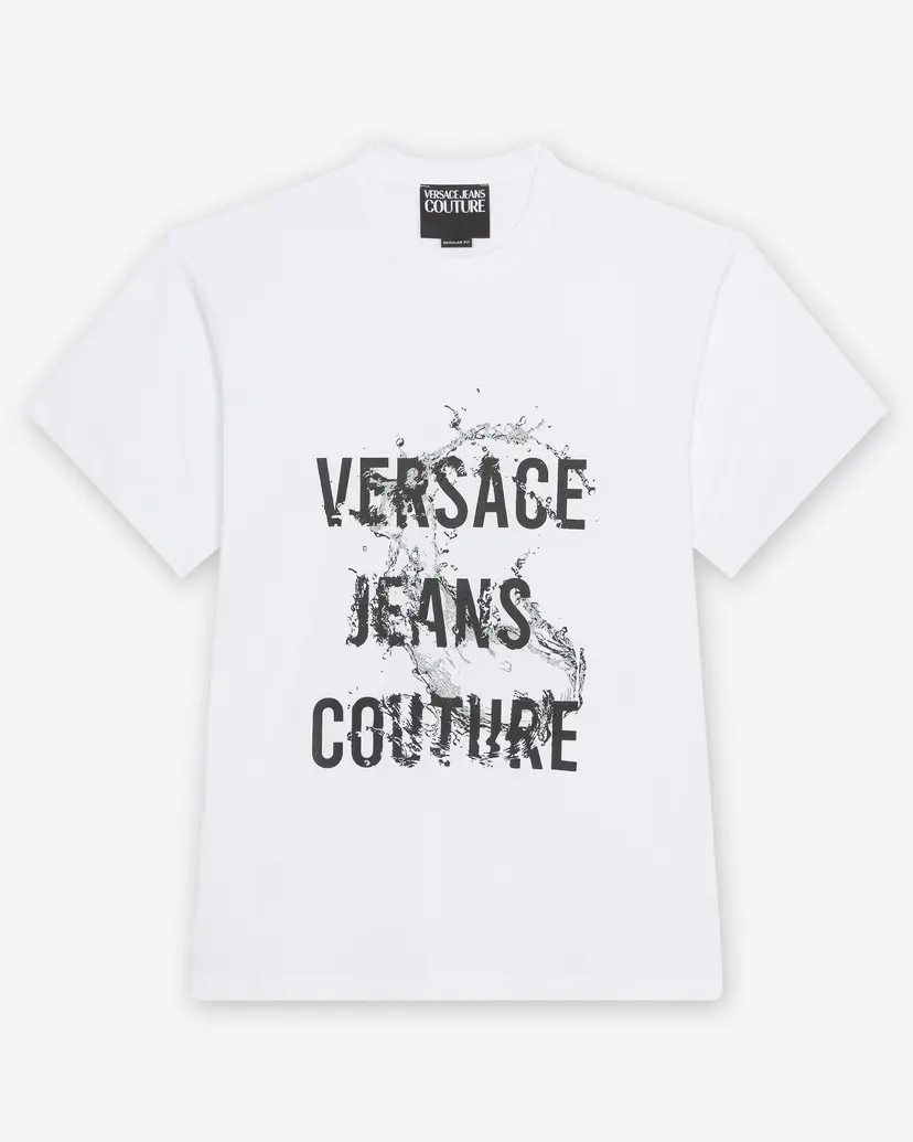 Versace Jeans Couture Versace Jeans Couture Logo Splash White T-shirt