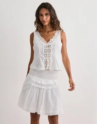 Neo Noir Neo Noir - Hvit - Maliah S Voile Skirt