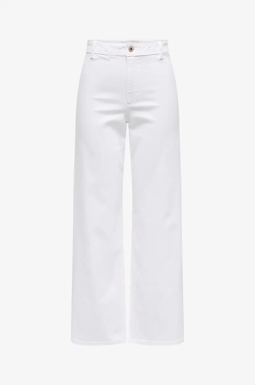 JDY Jeans jdyIris Stretch HW Wide Pant Pnt NO - Hvit