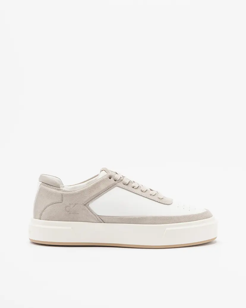 Calvin Klein Calvin Klein Basket Cupsole Laceup Lth-Su White Sneakers