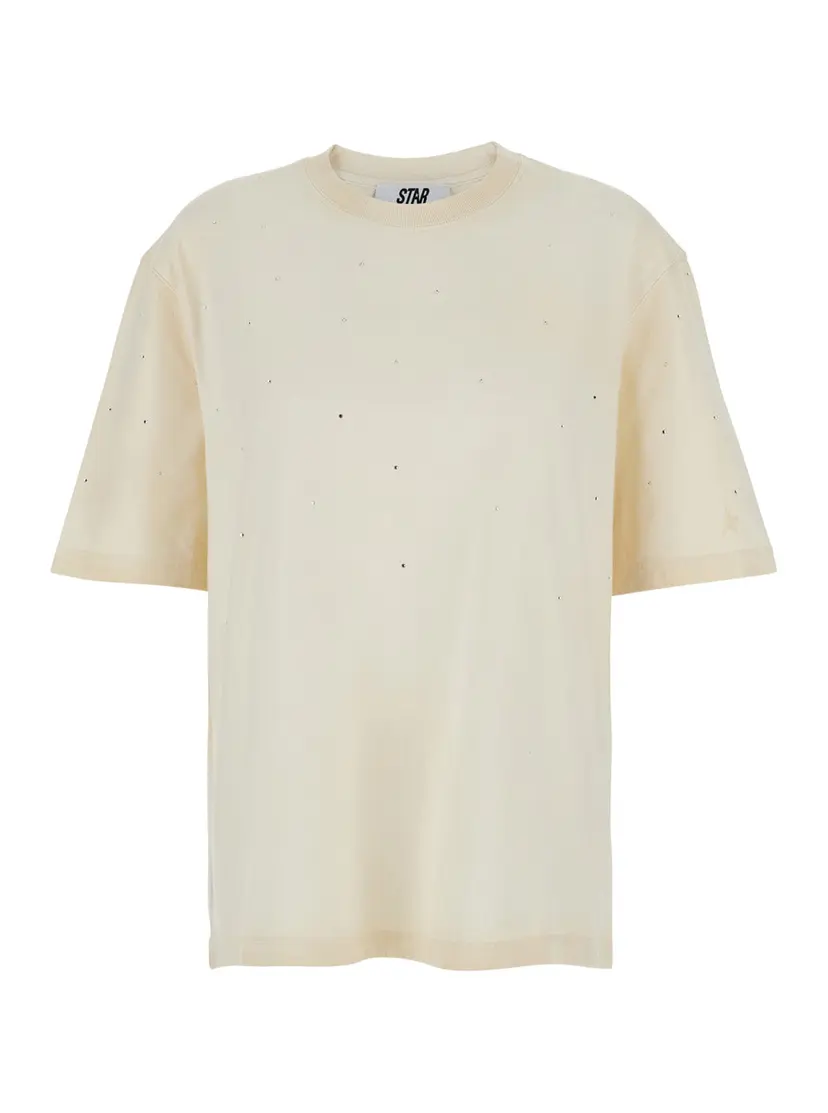 Golden Goose Golden Goose T-skjorter – Beige