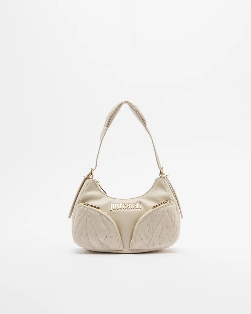 Just Cavalli Just Cavalli Quilted Zebra Beige Shoulder bag