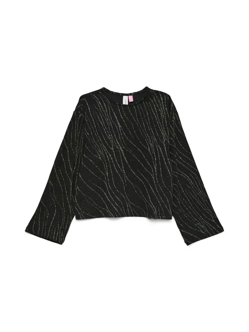 Vero Moda Girl Vero Moda Girl Nita topp lang erm rund hals  svart (158/164)