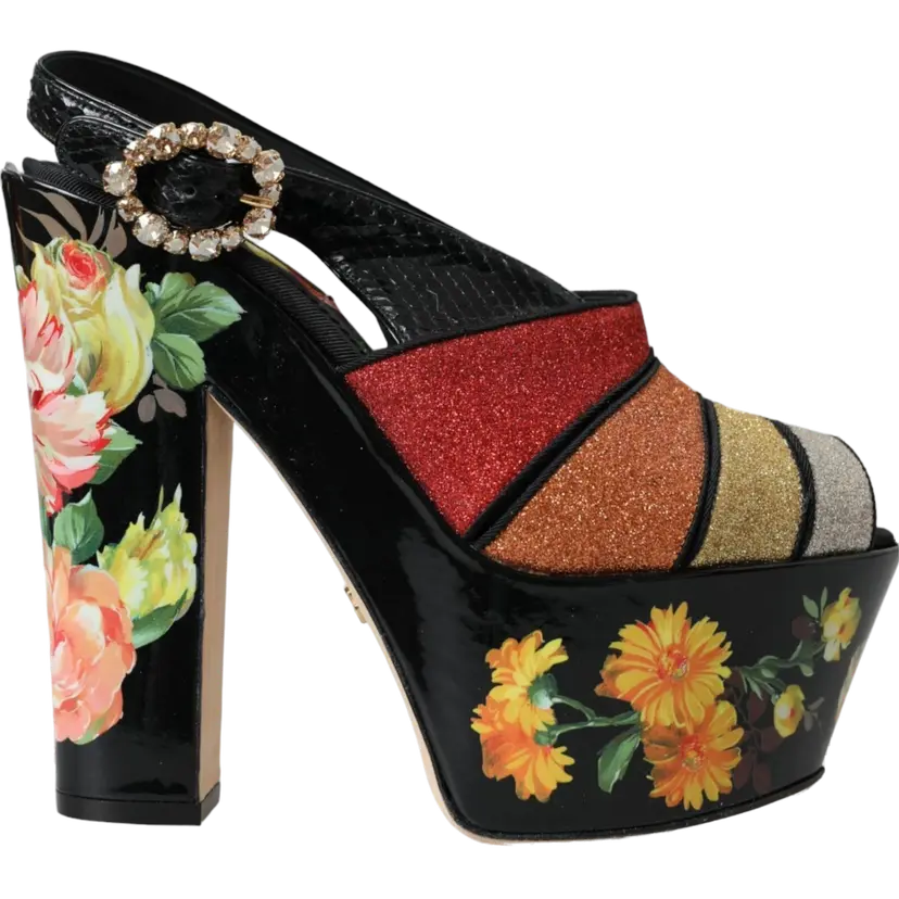 Dolce & Gabbana Dolce & Gabbana Høyhælte sandaler – Svart