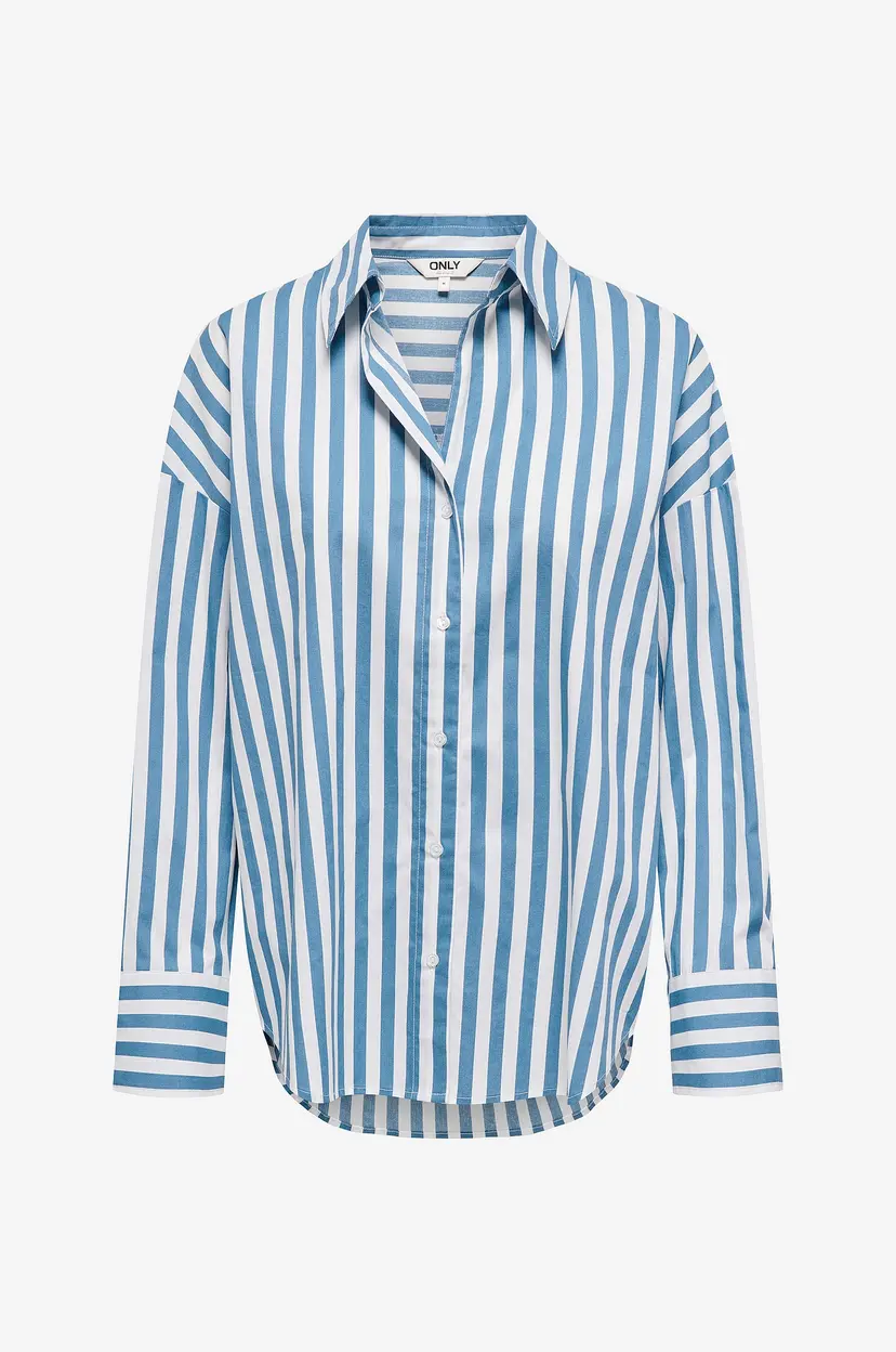 Only Carmakoma Skjorte carOregon Alva LS Reg Shirt Wvn - Blå