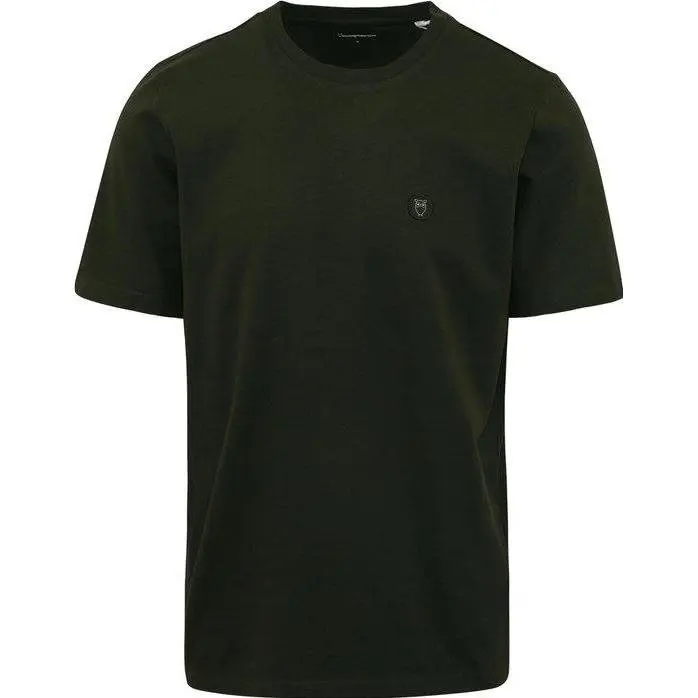 KnowledgeCotton Apparel KnowledgeCotton Apparel Loke Badge Tee Forrest Night