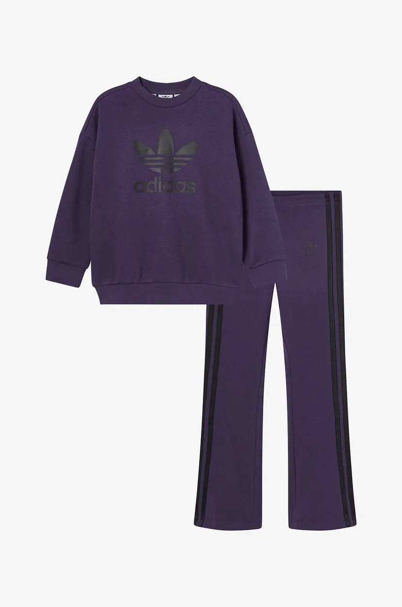 Adidas Originals Sweatshirt + sweatbukse Loose Crew Set - Lilla