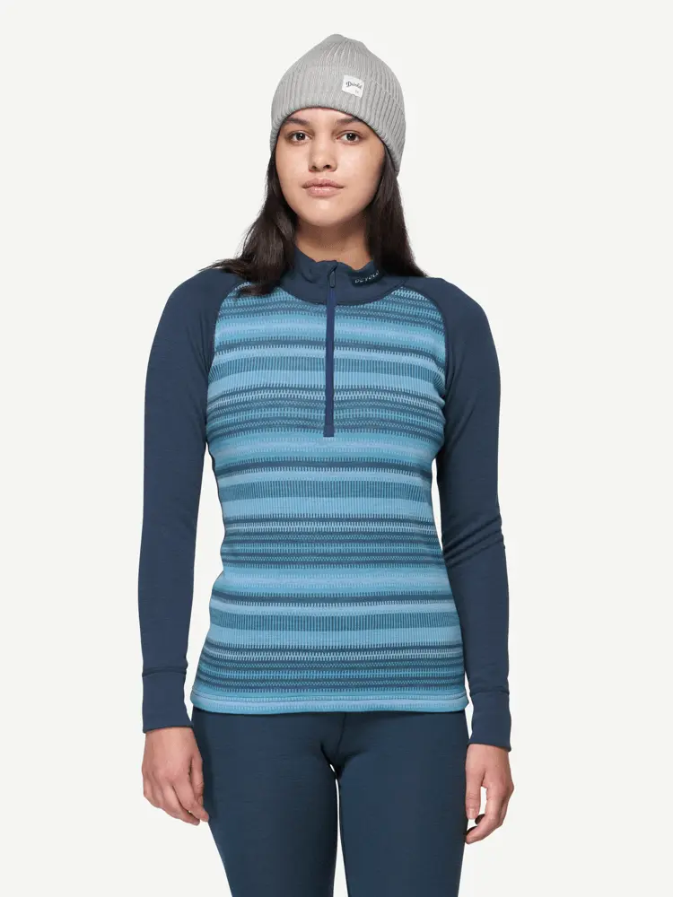 Devold Devold - Signature Merino 230 Zip Dame - Large - Blå