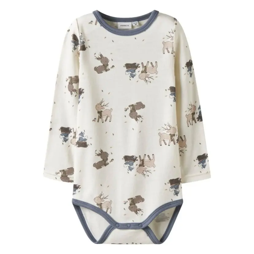 NAME IT Name It - Ullbody Willitus Blue/ Snow White Deer