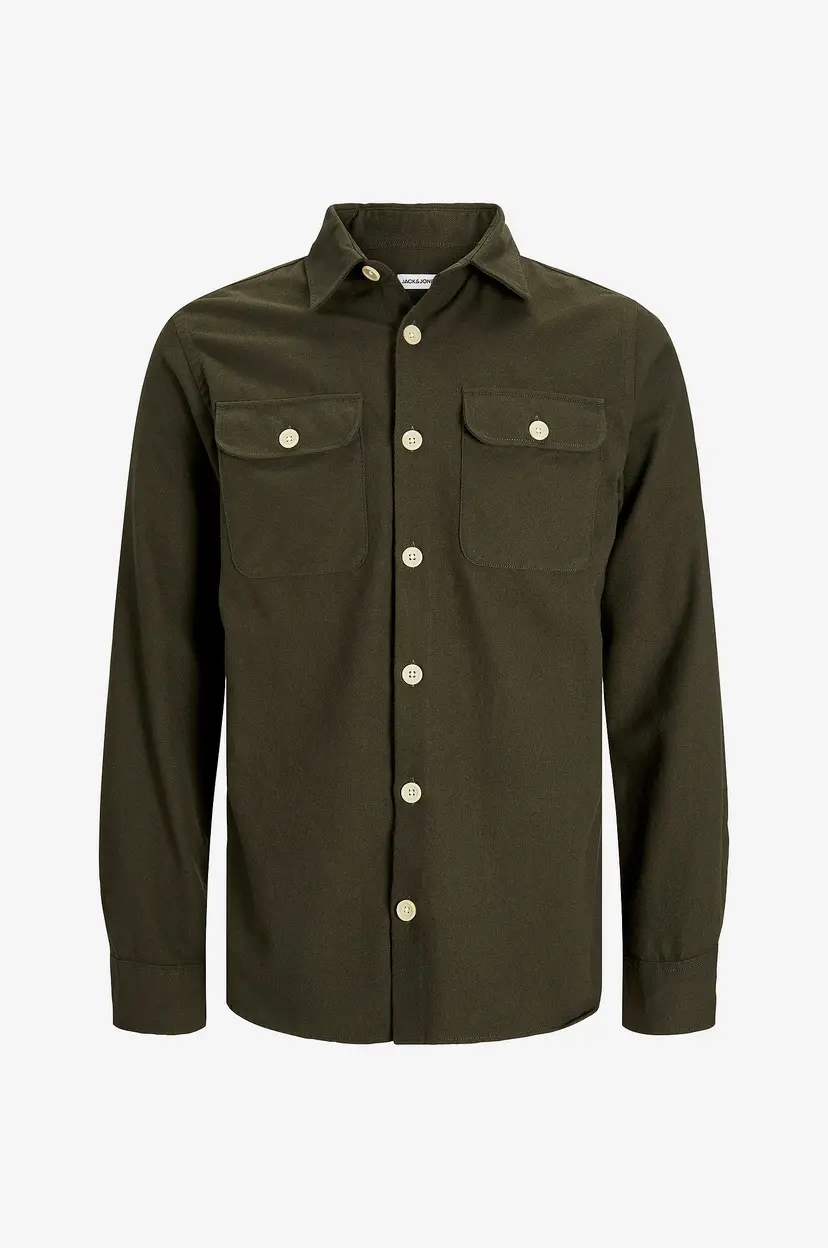 Jack & Jones Overtreksskjorte jjeDarren Overshirt LS - Grønn