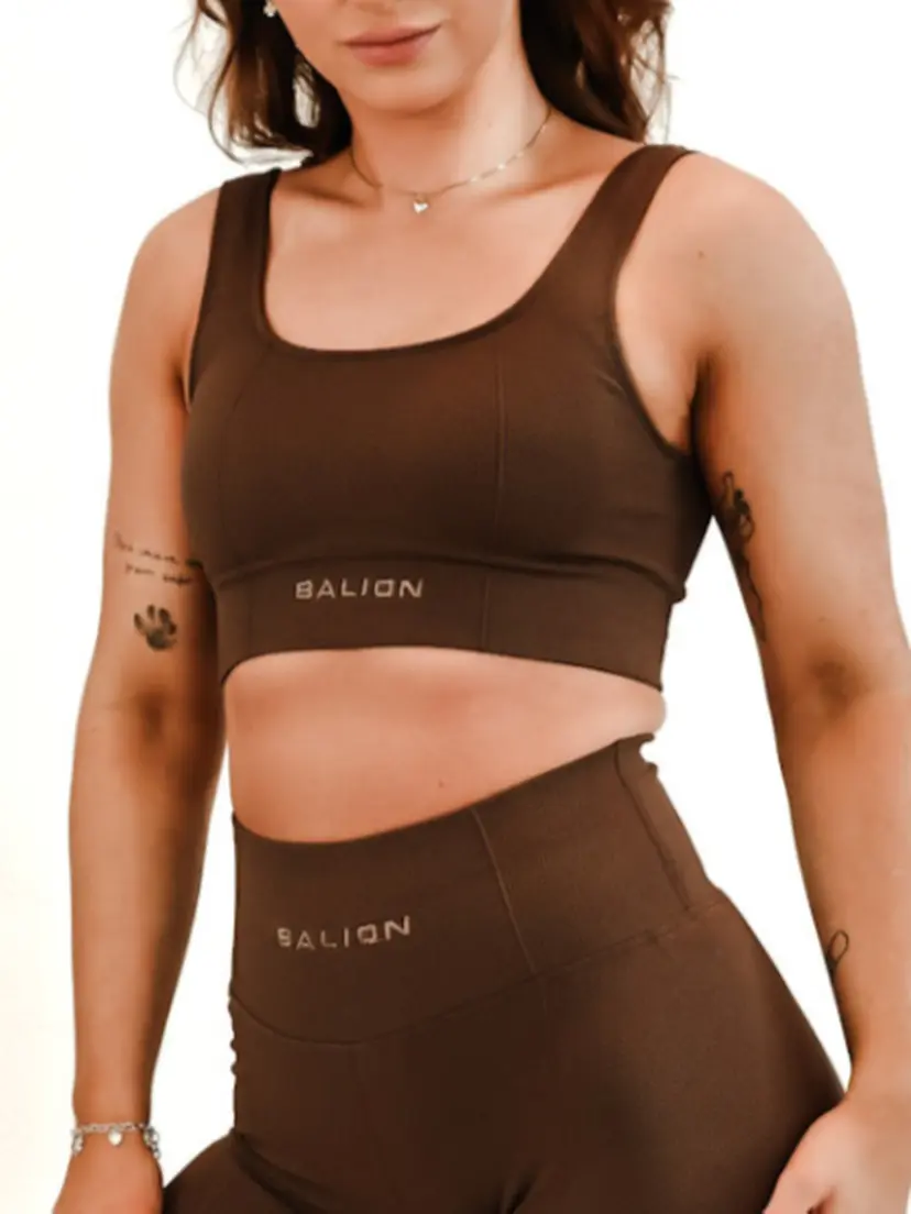 Balion Lux Seamless Sports Bra Espresso