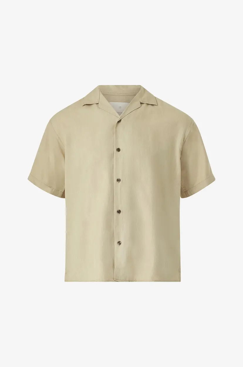 Jack & Jones Skjorte jprcCaaron Tencel Resort Shirt S/S - Beige