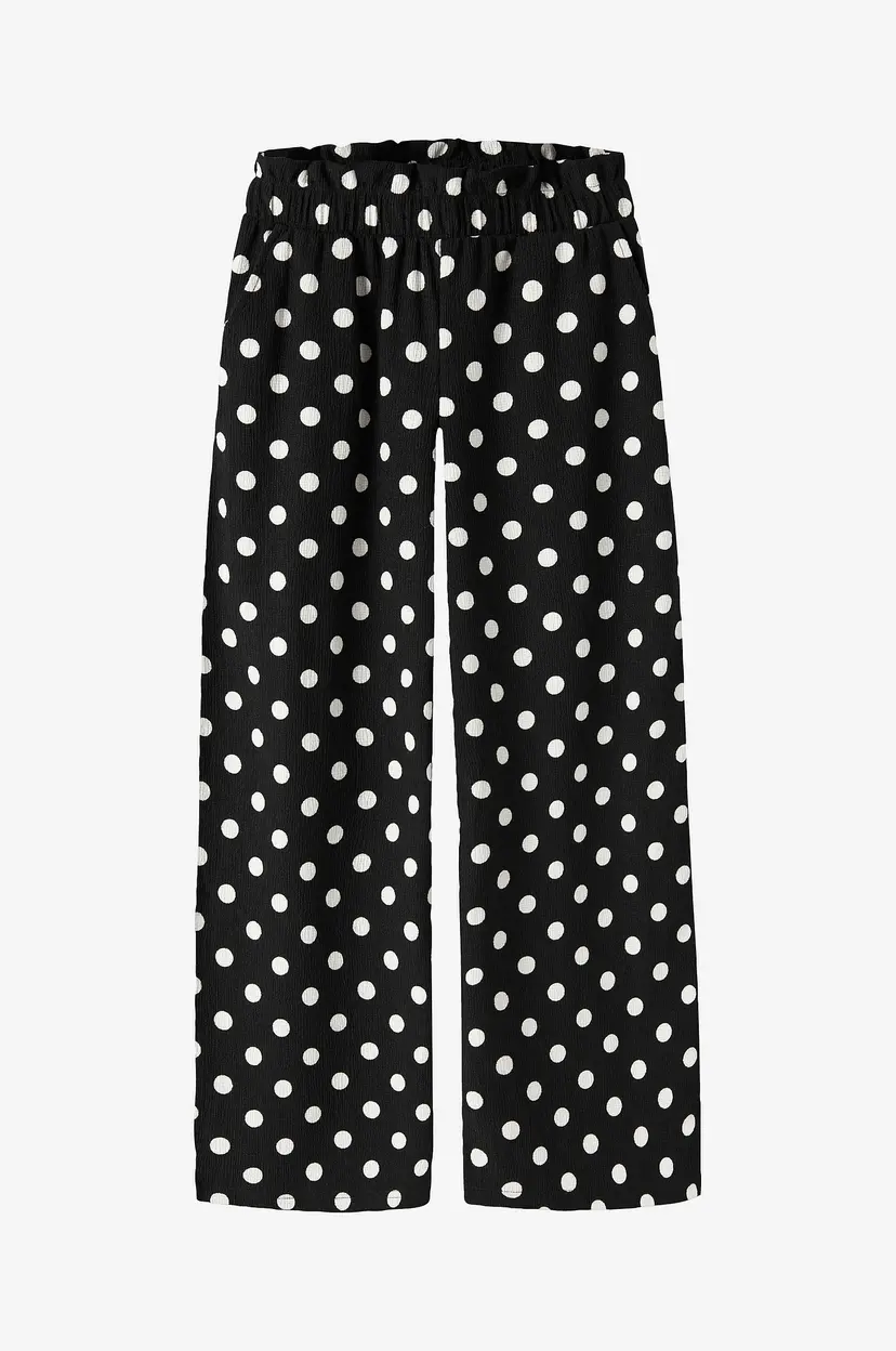 NAME IT Bukser Nkfnamsa Wide Pant - Svart