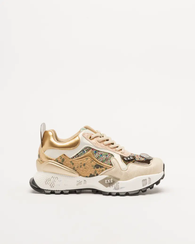 Exé Exé D190608-13C Golden Sneakers