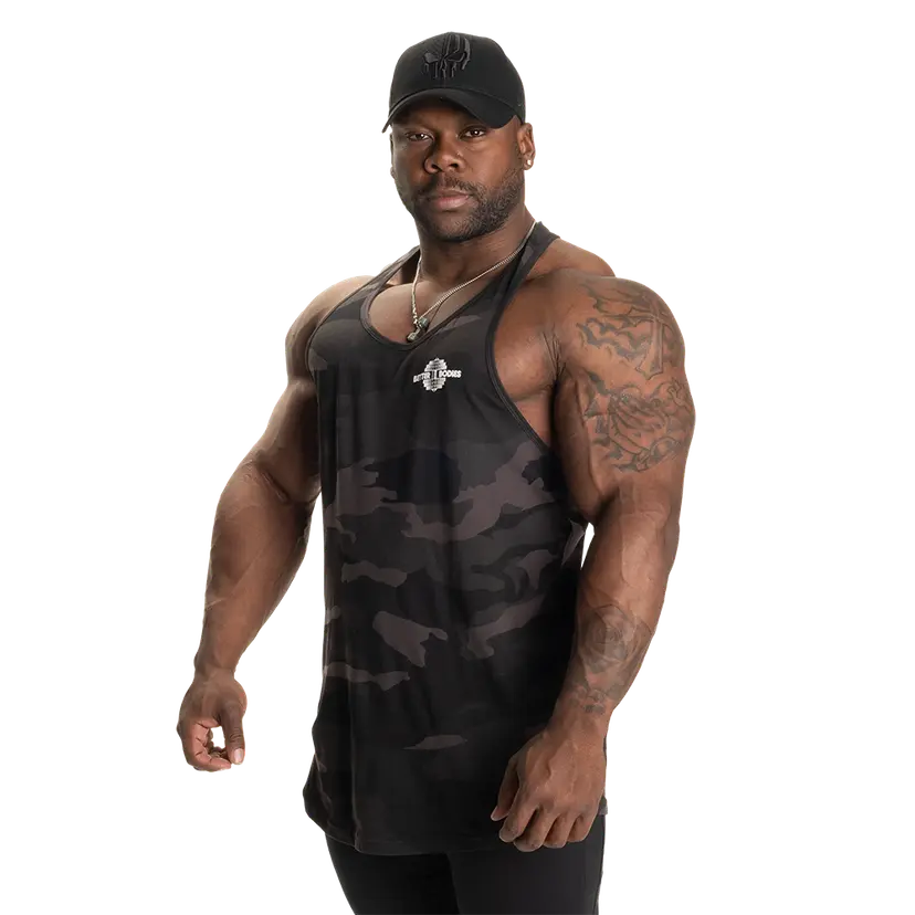 Better Bodies Essential T-back, Dark Camo V2