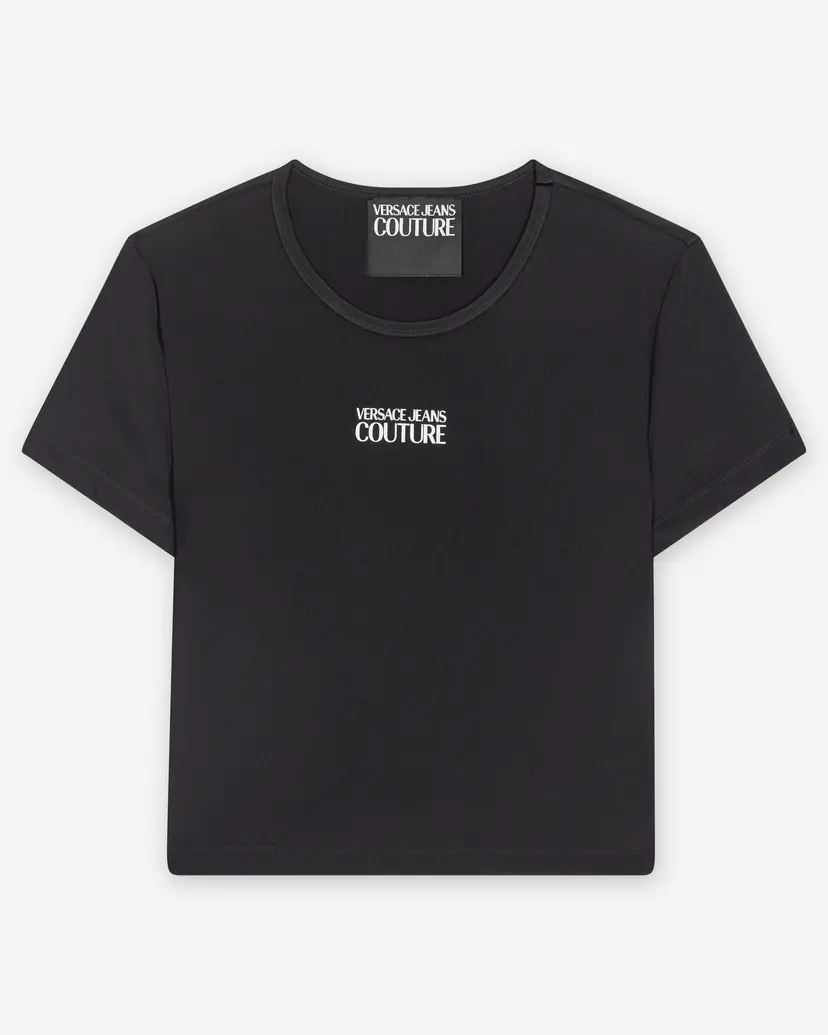 Versace Jeans Couture Versace Jeans Couture Lycra Recycled Black T-shirt