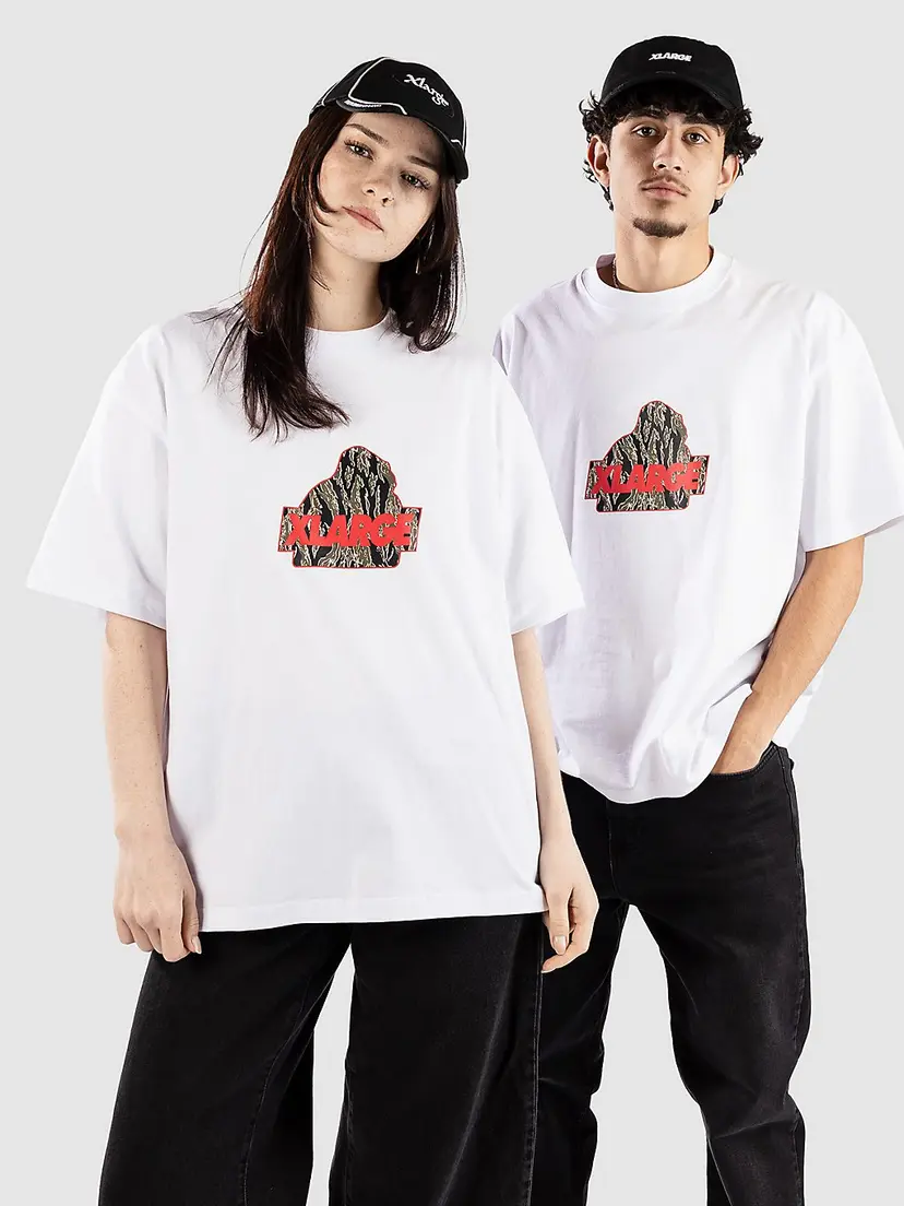 XLARGE XLARGE Camo Urban Logo T-skjorte hvit