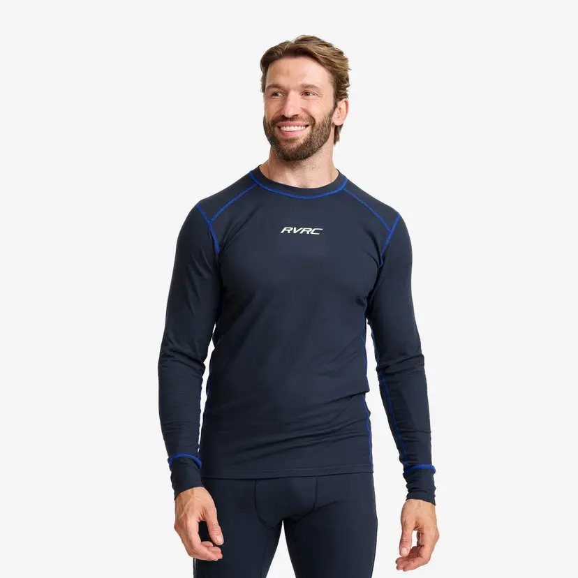 RevolutionRace Downhill Base Layer Top Herre Deep Navy/Surf The Web