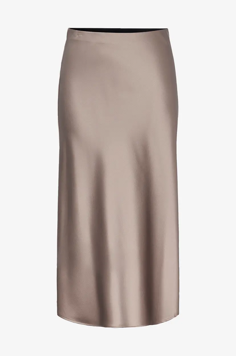 Y.A.S Skjørt yasPella HW Midi Skirt - Brun