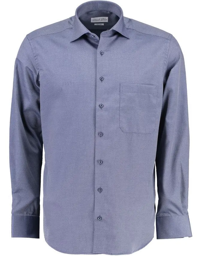 Black Blue Shirt l/s regular fit
