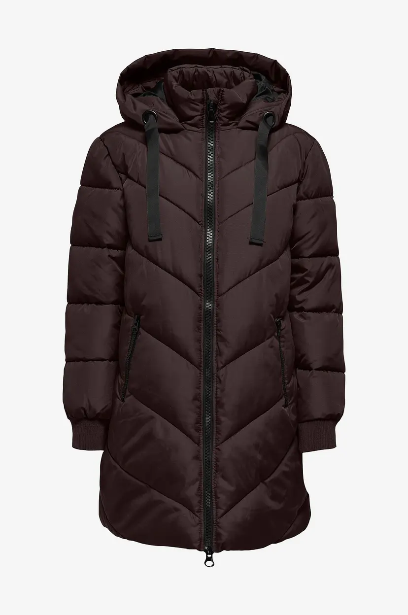 JDY Jakke jdySkylar Padded Hood Jacket - Brun