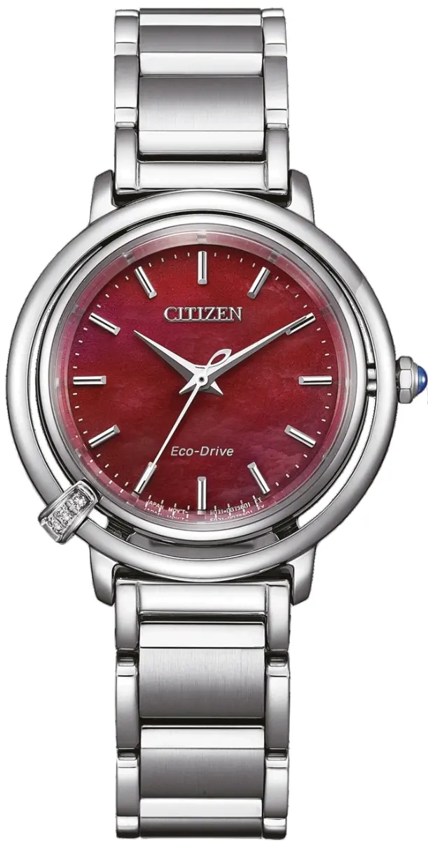 Citizen Citizen Dameklokke EM1090-78X L Rød/Stål Ø31.2 mm