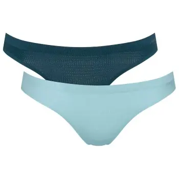 Sloggi Sloggi Truser 2P ZERO Motion Mini Brief Blå polyester X-Small Dame