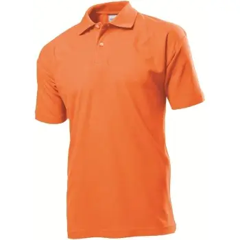 Stedman Stedman Polo Men Oransje bomull Large Herre