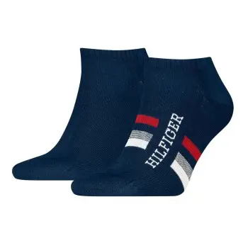 Tommy Hilfiger Tommy Hilfiger Strømper 2P Men Tab Sneaker Socks Marine Str 43/46 Herre