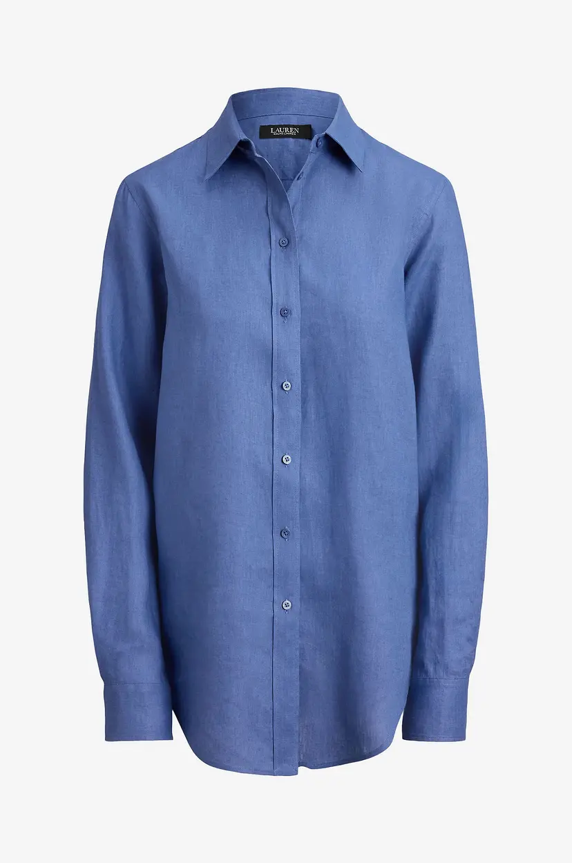 Lauren Ralph Lauren Skjorte Karrie Long Sleeve Shirt - Blå