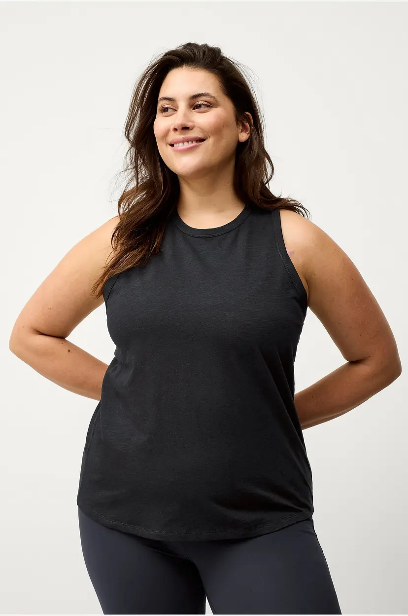 Ellos STUDIO Treningstopp Tank Top Loose Soft - Svart