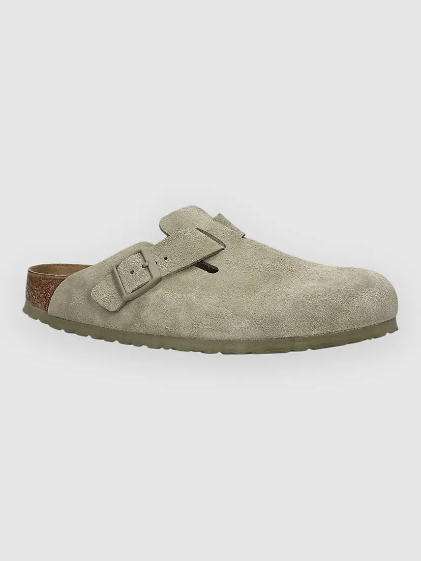 Birkenstock Birkenstock Boston Suede Leather Narrow Sandaler grønn