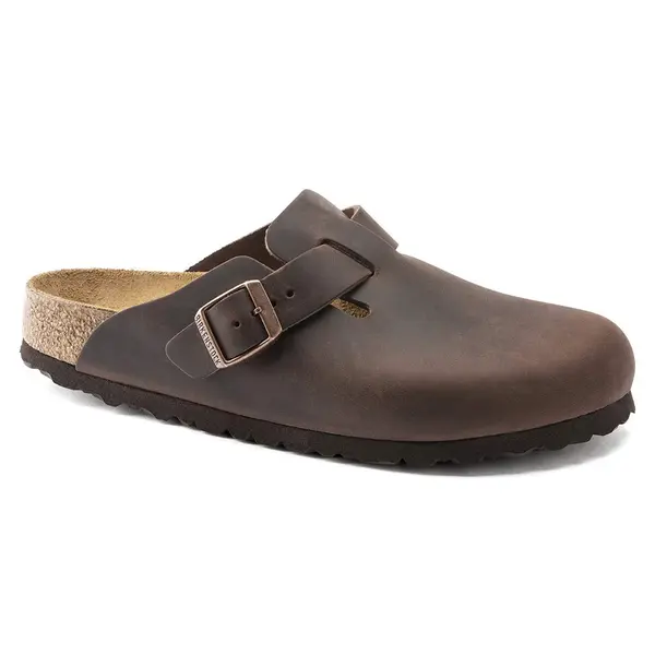Birkenstock Birkenstock Boston Natural Leather Oiled Narrow Habana
