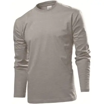 Stedman Stedman Comfort-T Long Sleeve Grå bomull Large Herre