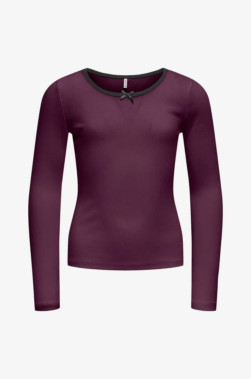 Kids Only Topp kogSofia L/S Bow - Lilla