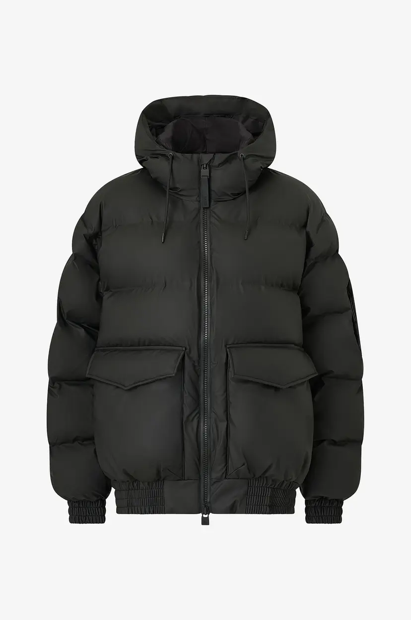 Rains Vinterjakke Alta Bomber Puffer Jacket W3t3 - Svart