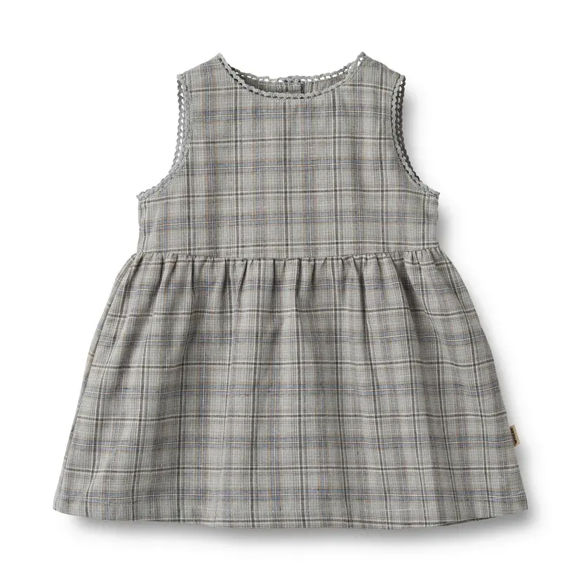 Wheat Wheat Baby Kjole Kirsten Cloudy Blue Check (92 / 2 år)