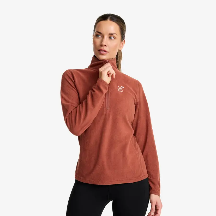 RevolutionRace Hiker Half-zip Fleece Dame Pink Mahogany