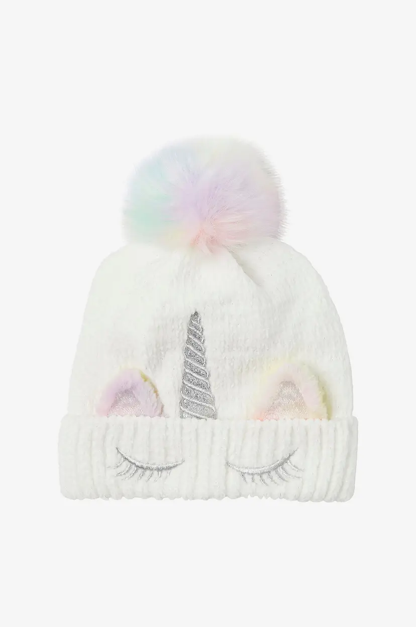NAME IT Lue nmfMetea Knit Beanie2 - Hvit