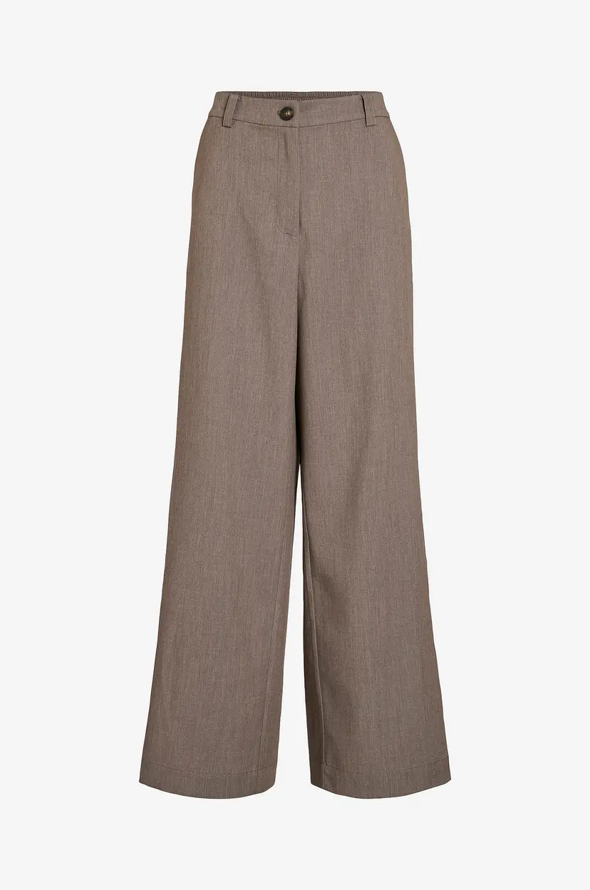 Vila Bukser Viviana HW Wide Pants - Brun