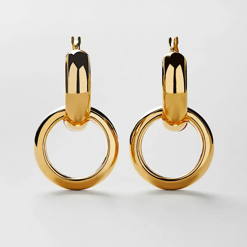Safira DOUBLE Circle Hoops
