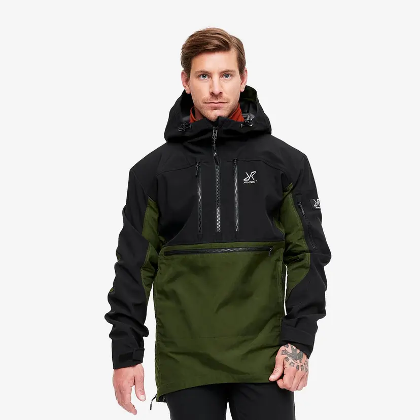 RevolutionRace Outdoor Anorak Herre Forest Green