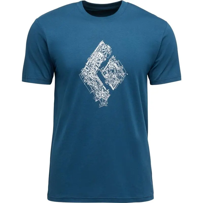 Black Diamond Black Diamond M Engineered Diamond Ss Tee Indigo