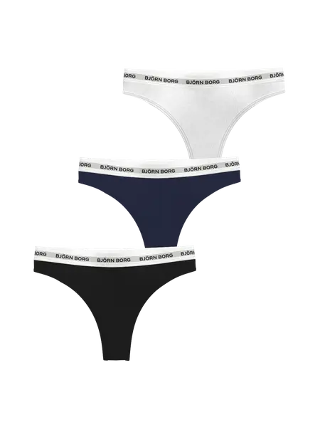 Björn Borg Logo Thongs 3-pack