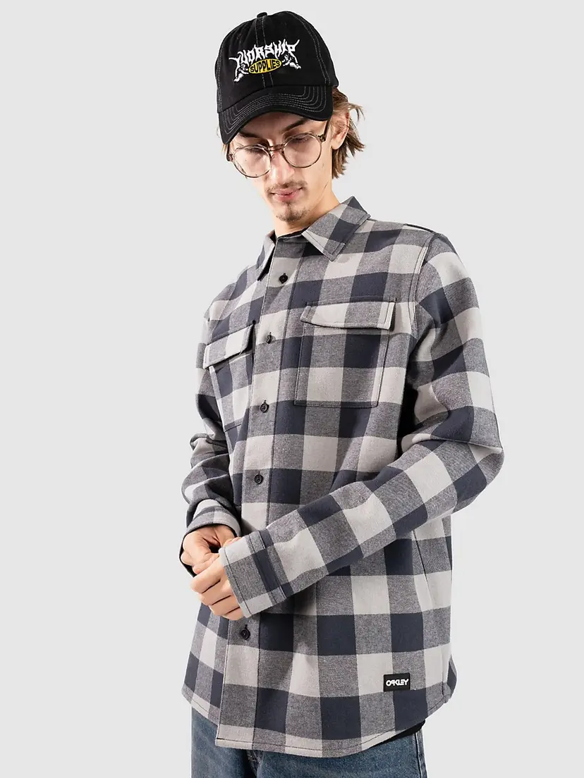 Oakley Oakley Bear Cozy Flannel Skjorte grå