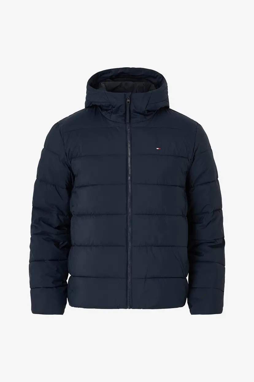 Tommy Hilfiger Jakke Mid Weight Hooded Jacket - Blå