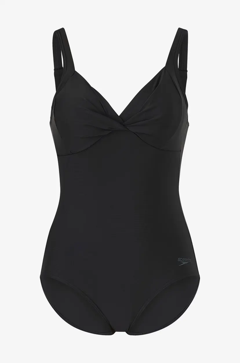 Speedo Badedrakt Solid Cross Knot Swimsuit - Svart
